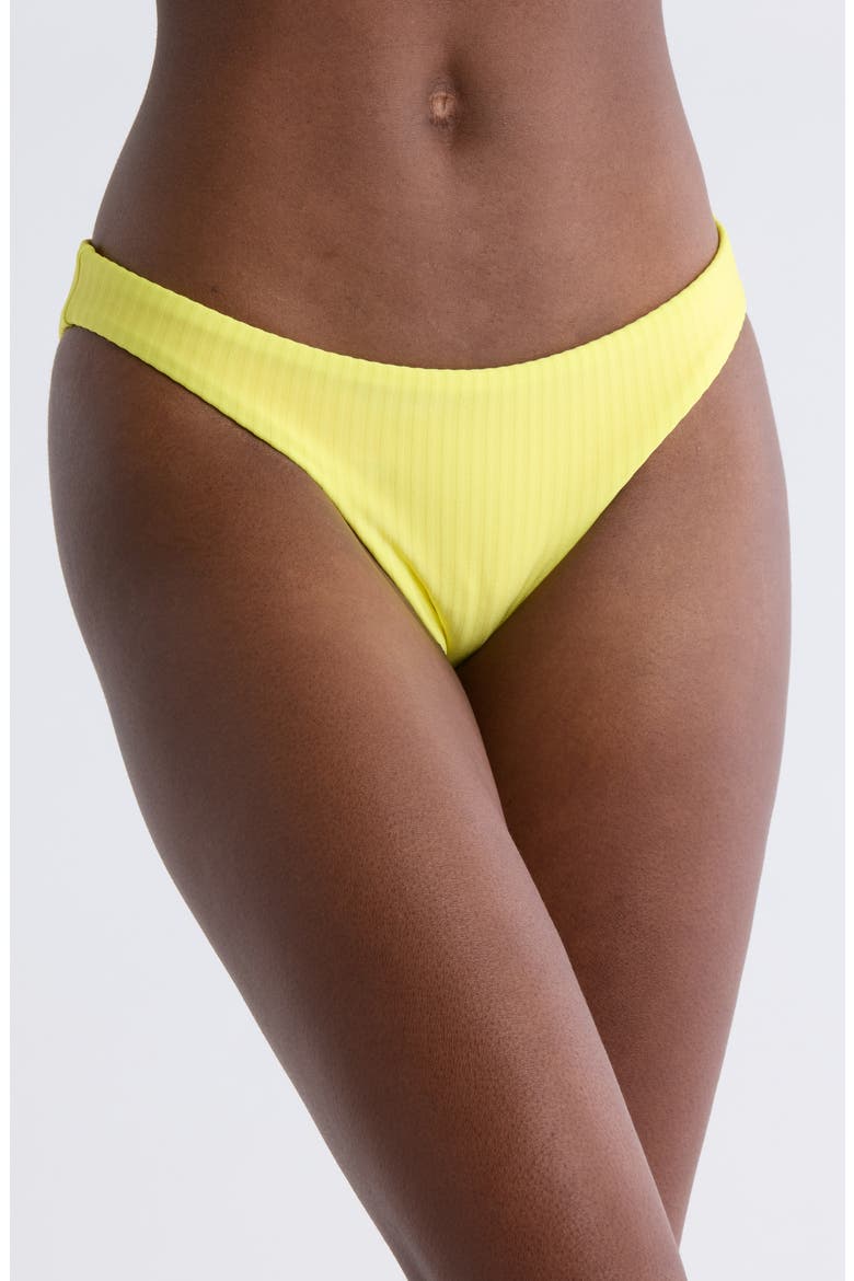 Flirt Reversible Bikini Bottoms, Main, color, BRIGHT YELLOW