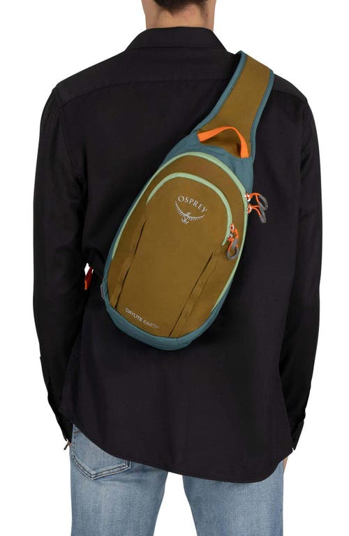 Shop Osprey Daylite Earth 5-liter Slingpack In Histosol Brown/cascade Blue