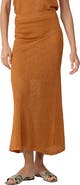 Diane von Furstenberg Harmon Metallic Open Stitch Skirt