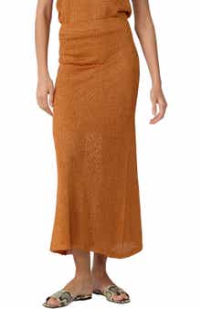 Harmon Metallic Open Stitch Skirt
