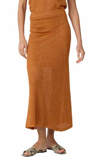 Harmon Metallic Open Stitch Skirt