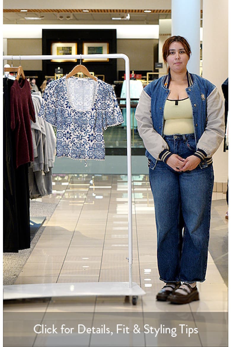 Jett Mosaic Print Button Front Top video