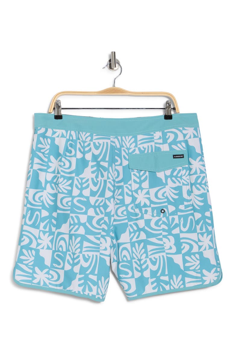 Surfsilk Scallop Terra Board Shorts, Alternate, color, DUSTY TURQUOISE