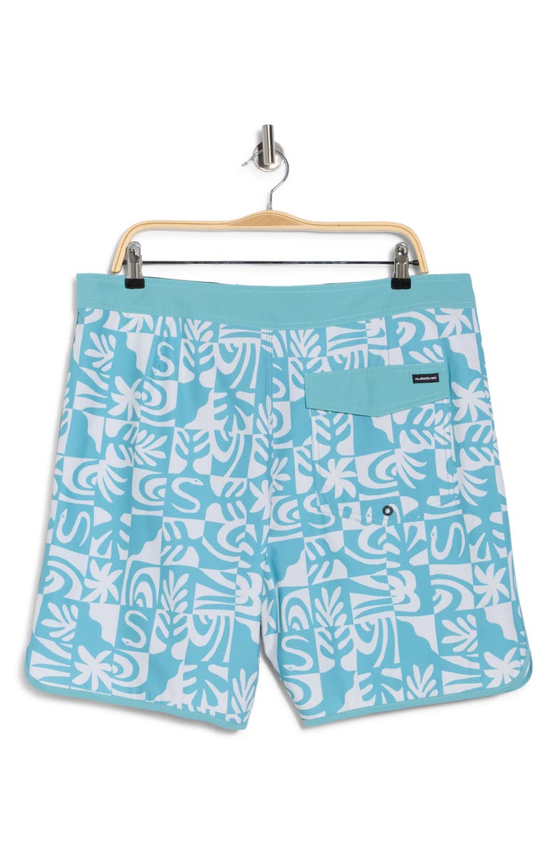 Quiksilver Surfsilk Scallop Terra Board Shorts, Alternate, color, Dusty Turquoise