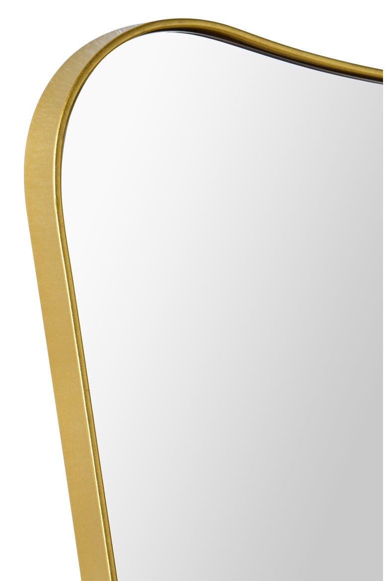 Tufa Mirror, Alternate, color, GOLD POWDER COATED