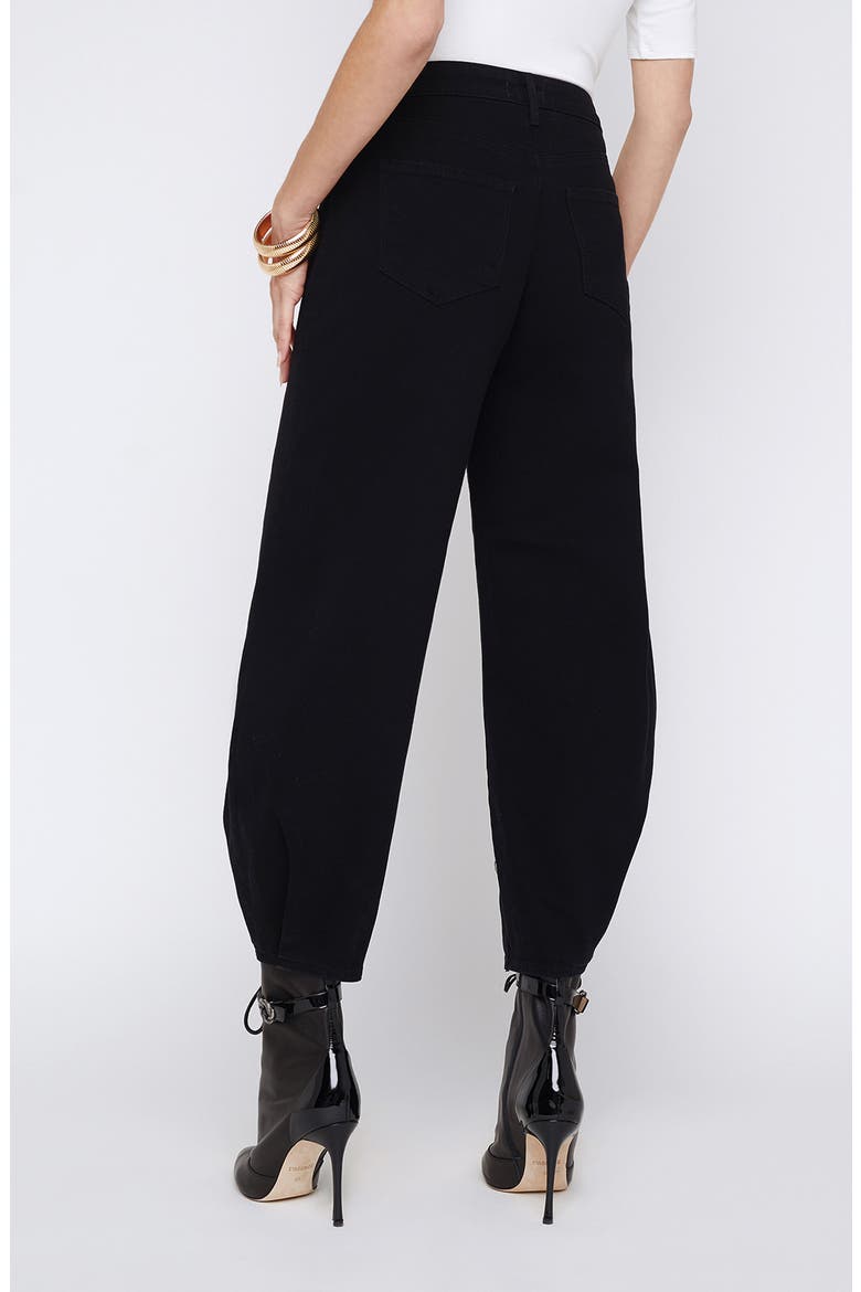 Krista High Waist Barrel Jeans, Alternate, color, SATURATED BLACK