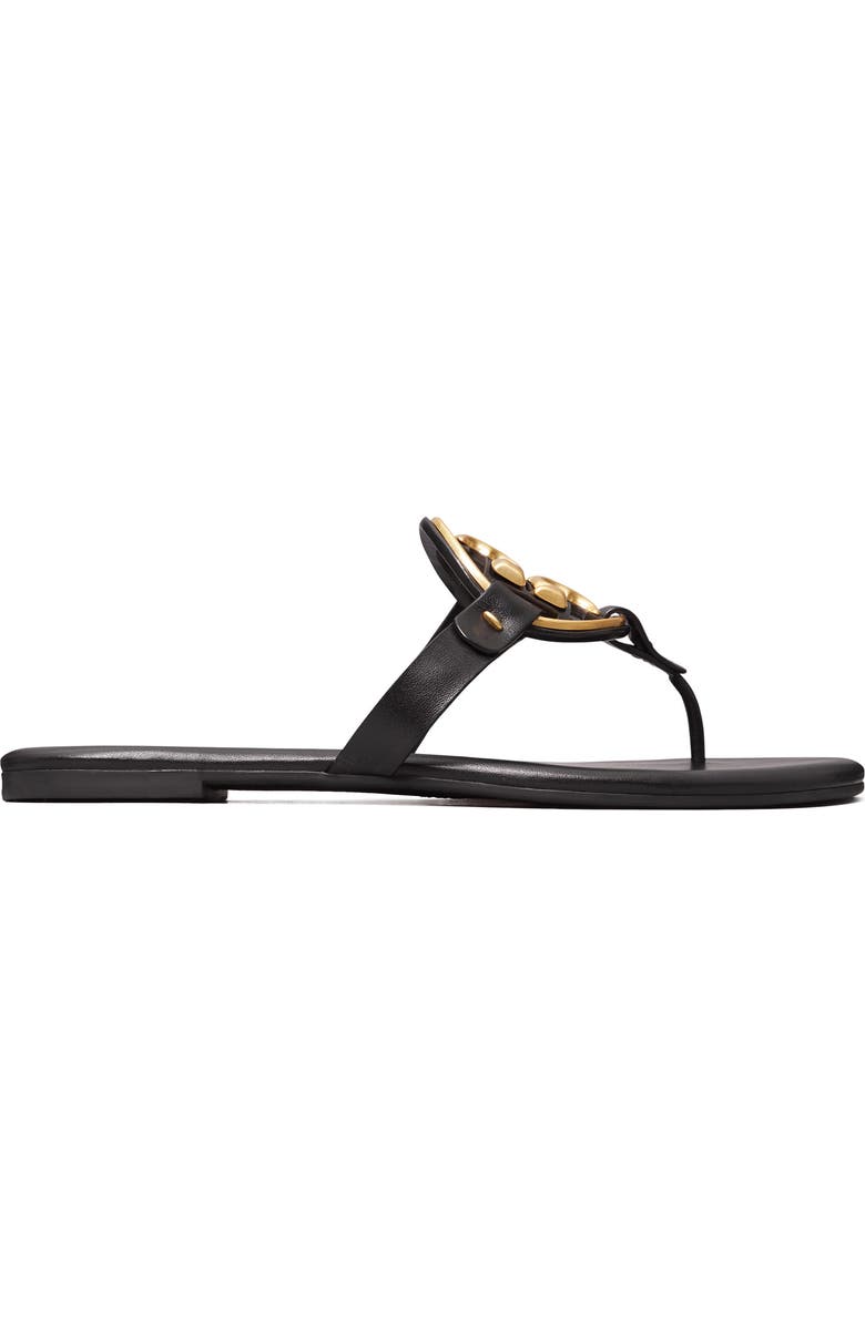 Tory Burch Metal Miller Soft Leather Sandal, Alternate, color,