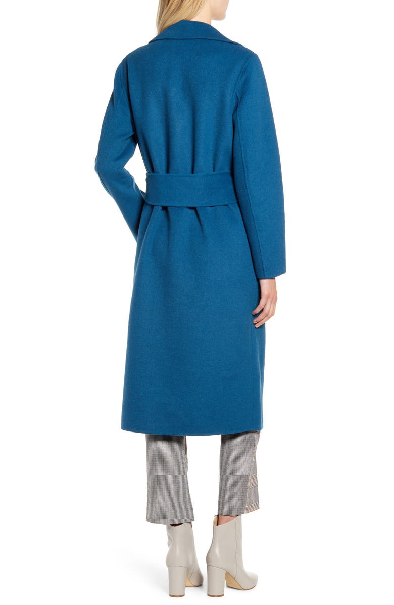 Bernardo Double Face Wrap Coat, Alternate, color, 