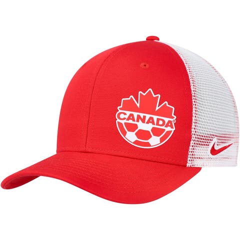 Men's Nike Red Canada Soccer Classic99 Trucker Snapback Hat