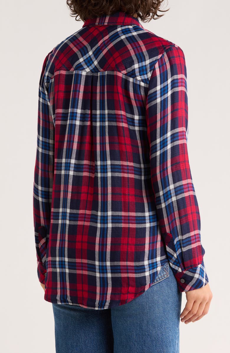 Rails Kendra Plaid Button-Up Shirt, Alternate, color, Navy Red White