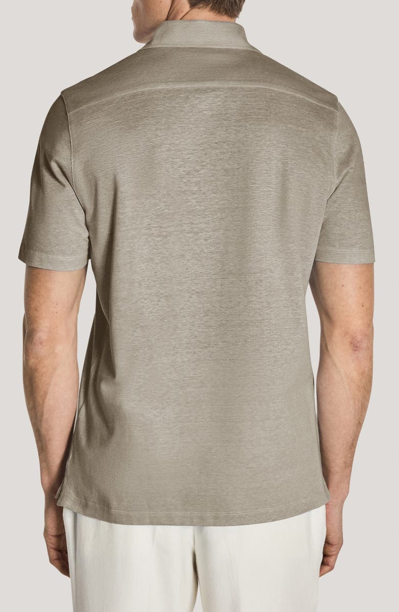 Jack Victor Davis Cotton Blend Piqué Polo, Alternate, color, 