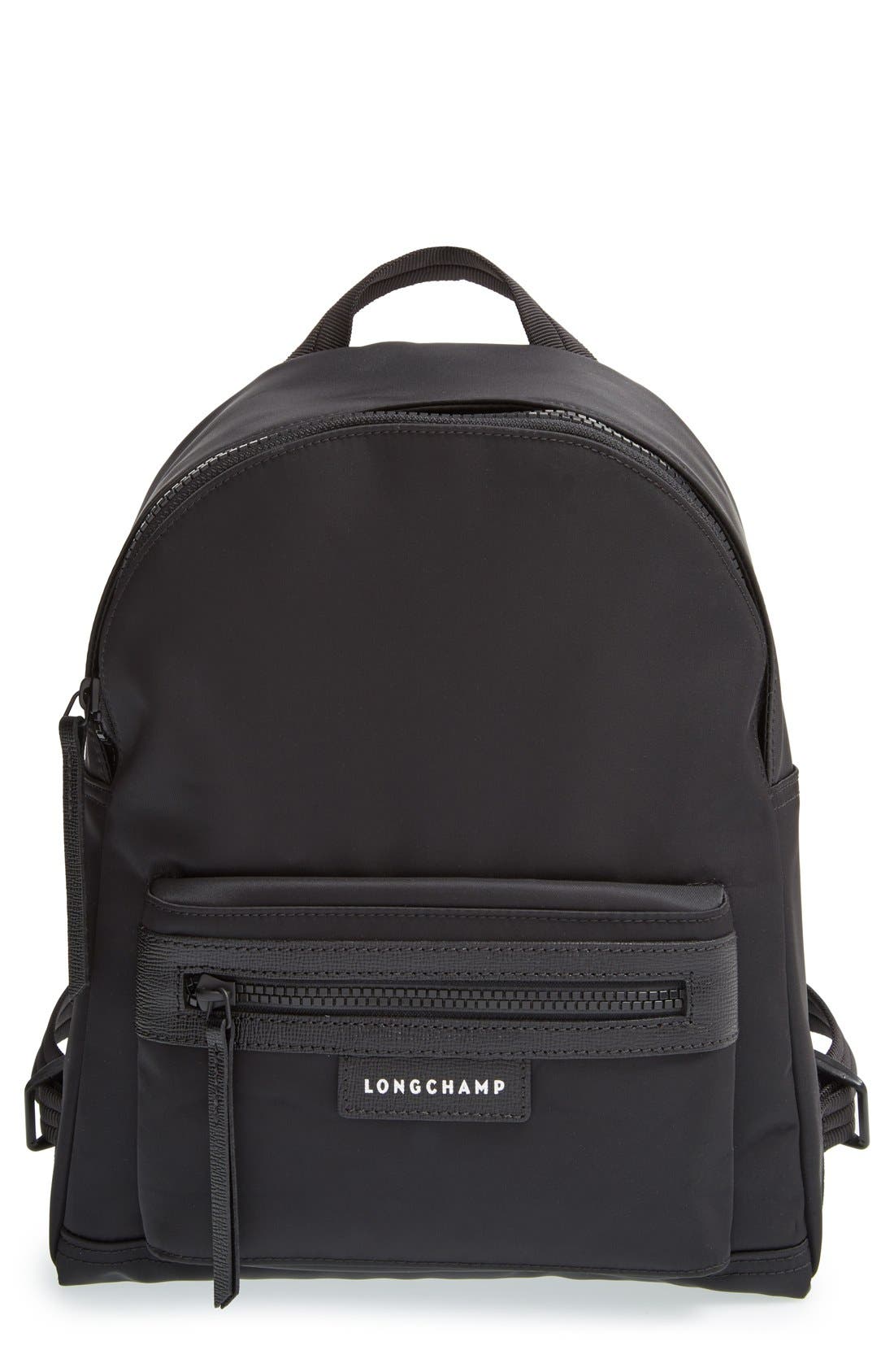 'Small Le Pliage Neo' Nylon Backpack, Main, color, BLACK