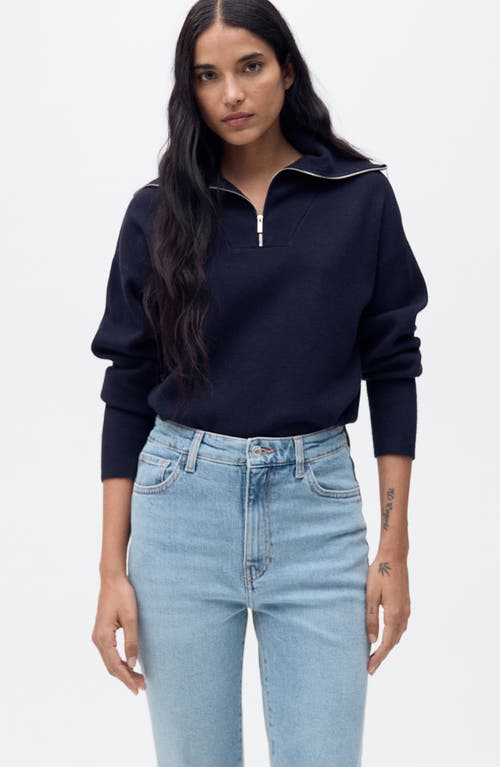 Mango Claudia Slim-fit Cropped Jeans Medium Blue In Medium Blue