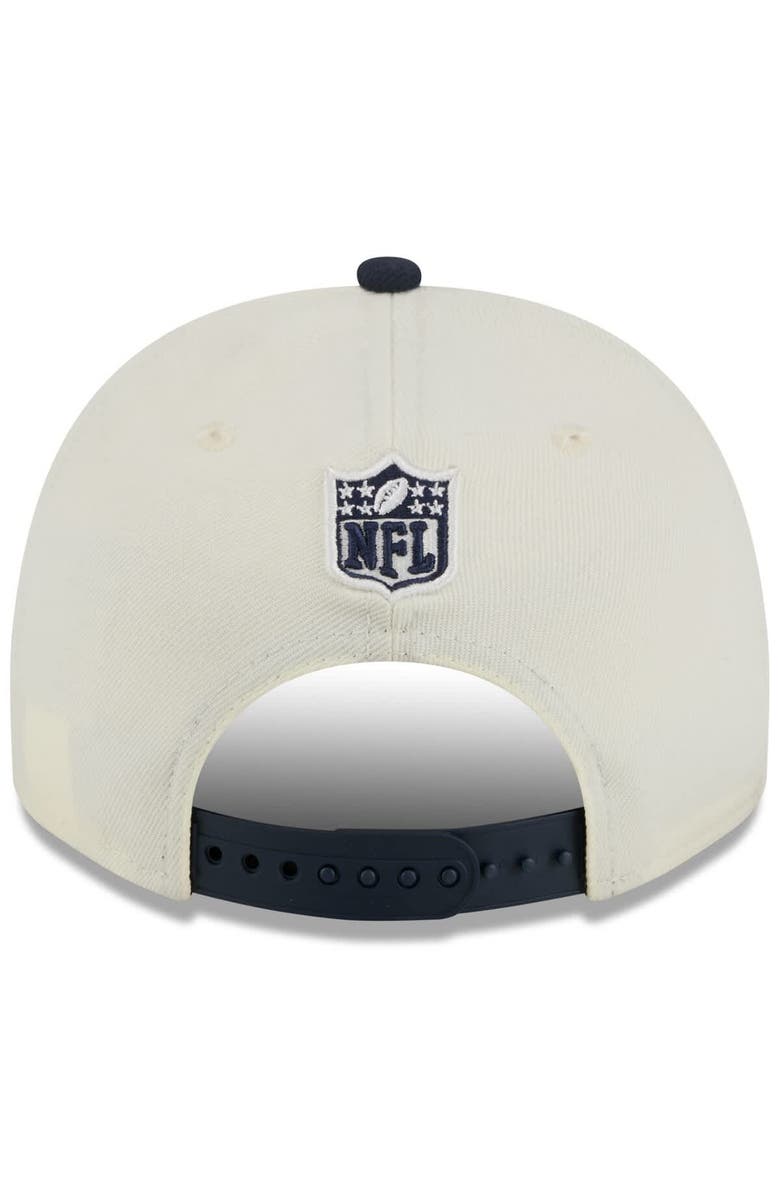 New Era Men's New Era  Cream/Navy Chicago Bears 2025 NFL Draft A-Frame 9FIFTY Snapback Hat, Alternate, color, 