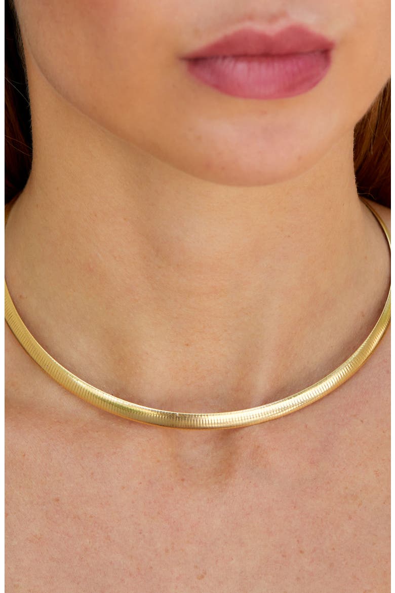 Reversible Omega Chain Necklace, Alternate, color, YELLOW