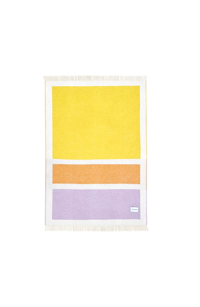 Maison Deux Color Block Blanket, Alternate, color, Light/Pastel Purple