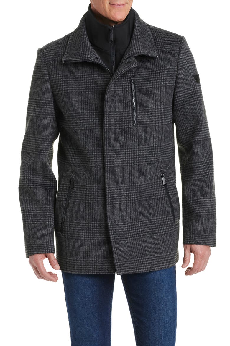 Car Coat With Bib, Alternate, color, PRINCE OF WALES