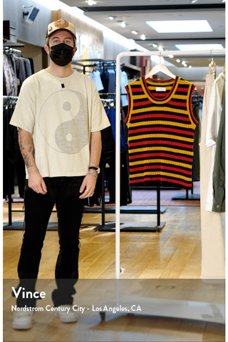 Brixton Stripe Knit Stretch Cotton Vest video