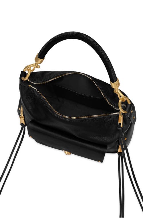 Rebecca Minkoff Mab Leather Shoulder Bag In Black