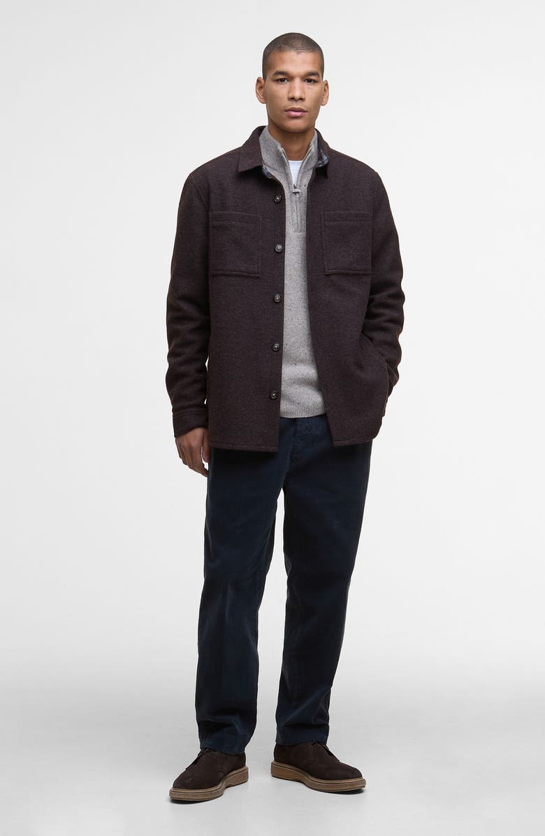 Barbour Marlow Heather Overshirt, Alternate, color, Dark Oak