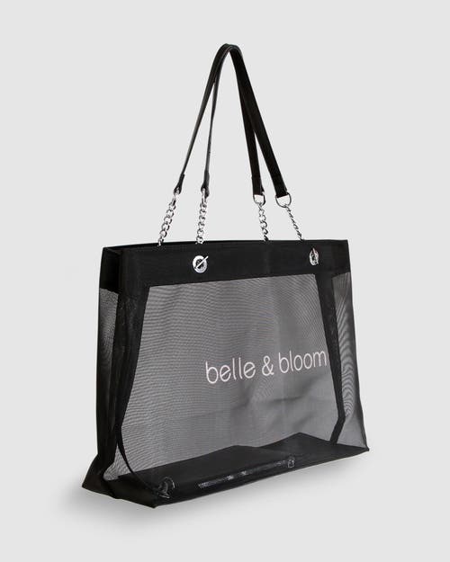 Belle & Bloom Wild Lover Tote Bag In Black/pink