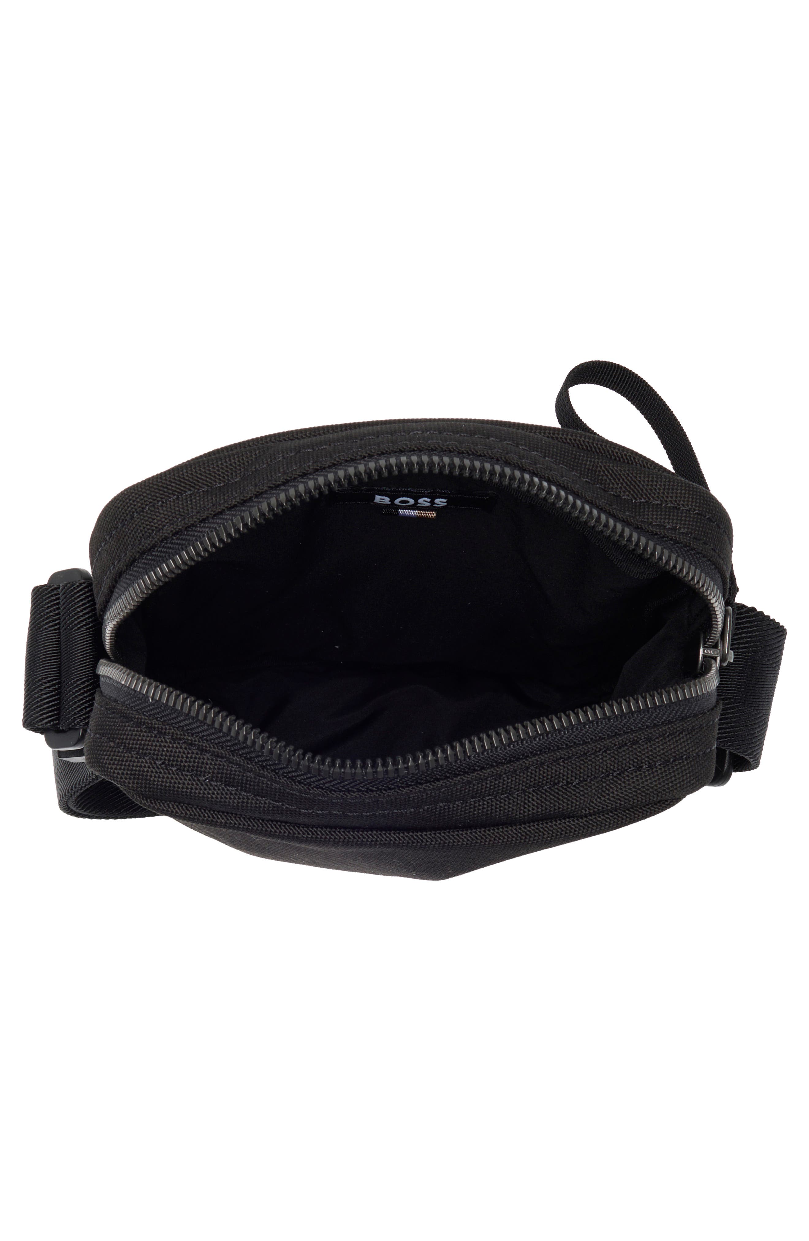BOSS Pixel Logo Crossbody Bag, Alternate, color, Black