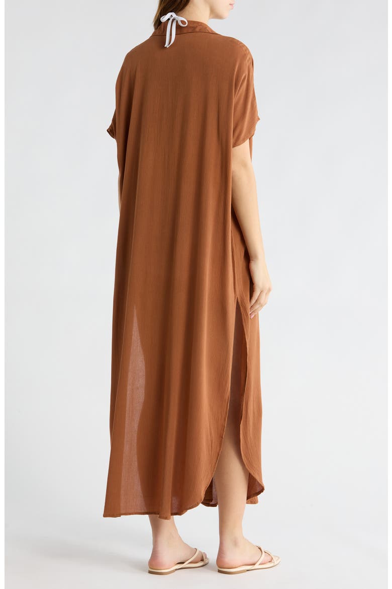 Long Shirt Cover-Up Dress, Alternate, color, CAPPACHINO