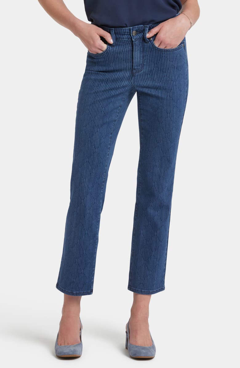 NYDJ Marilyn Straight Leg Ankle Jeans, Main, color, Indigo Pinnacle Peak