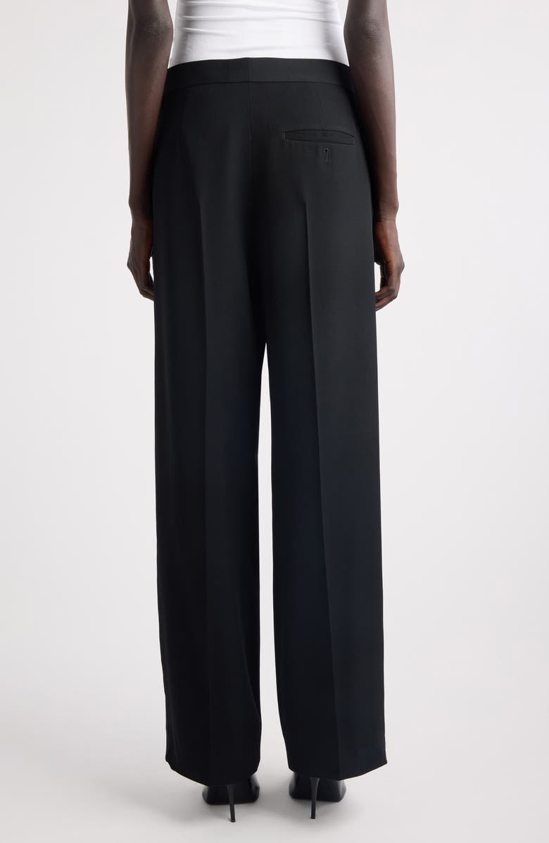 Balenciaga Wool Tuxedo Pants, Alternate, color, Black