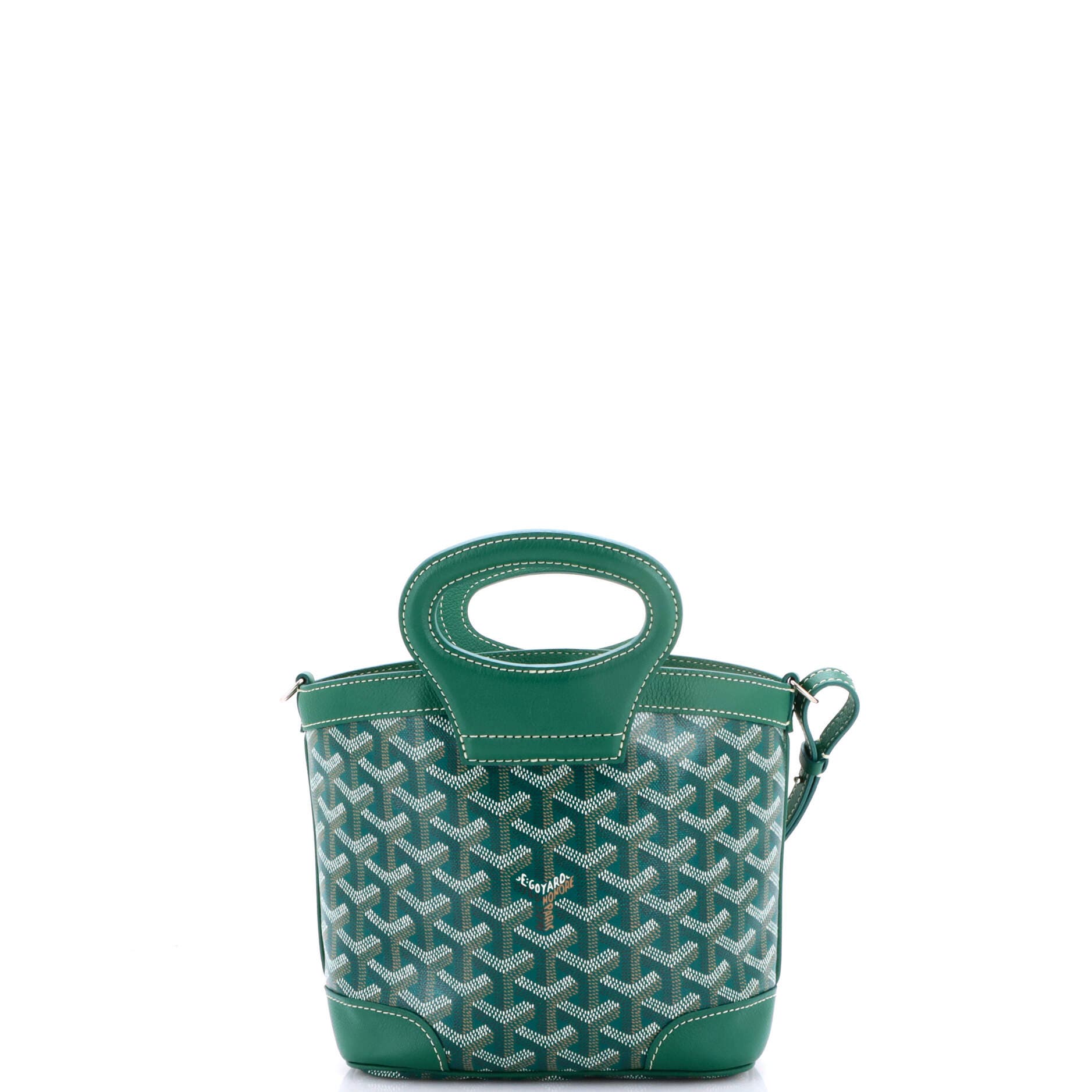 Pre-Owned Goyard Beluga Bag Coated Canvas Mini, Alternate, color, Green