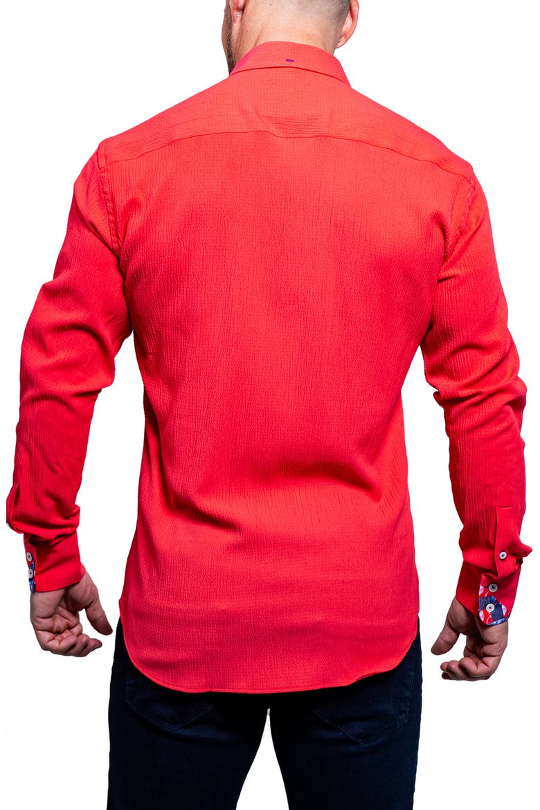 Einstein Resistance Red Stretch Button-Up Shirt, Alternate, color, RED