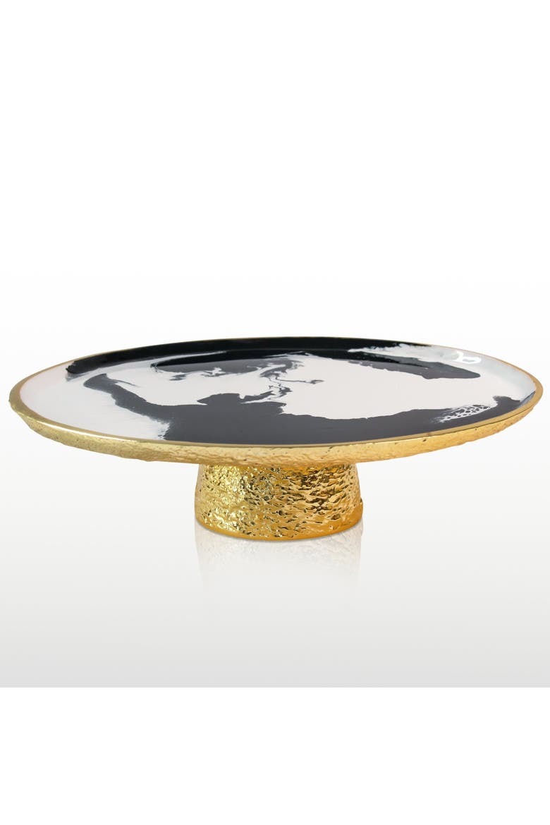 Bianco Nero Cake Pedesteal, Main, color, White