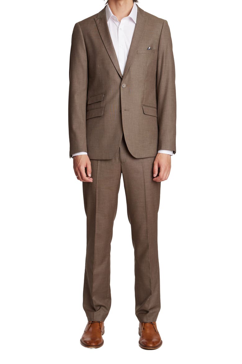 Ashton Modern Fit Sport Coat, Alternate, color, DARK KHAKI SHARK