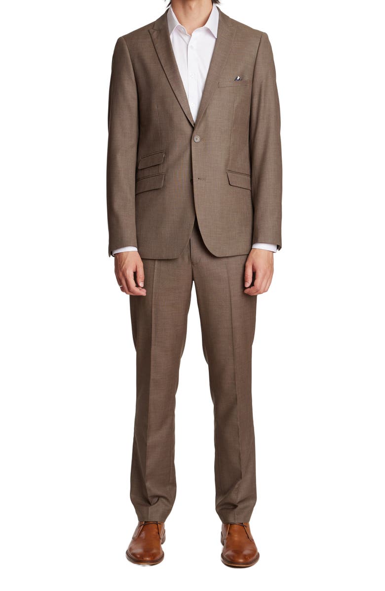 PAISLEY & GRAY Ashton Modern Fit Sport Coat, Alternate, color, Dark Khaki Shark