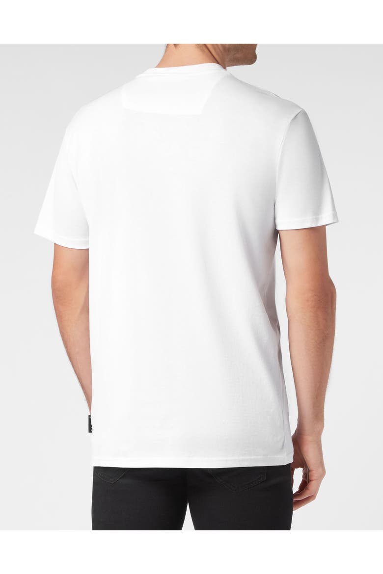 T-Shirt Round Neck Ss Snake Men, Alternate, color, white