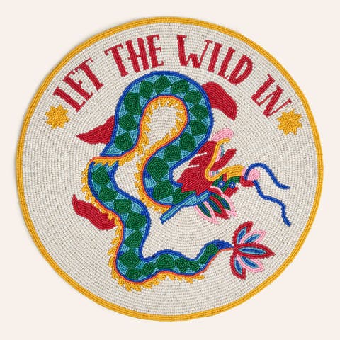 Dadri Beadded Placemat Wild 14 In