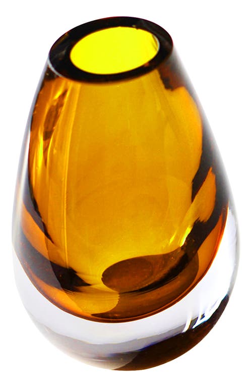 CLOUDNOLA Drop Glass Vase in Yellow  product