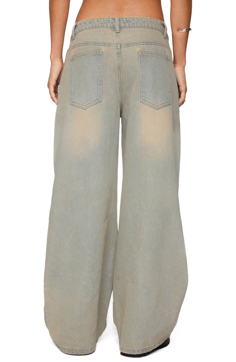 EDIKTED Santi Low Rise Wide Leg Jeans, Alternate, color, Light-Blue