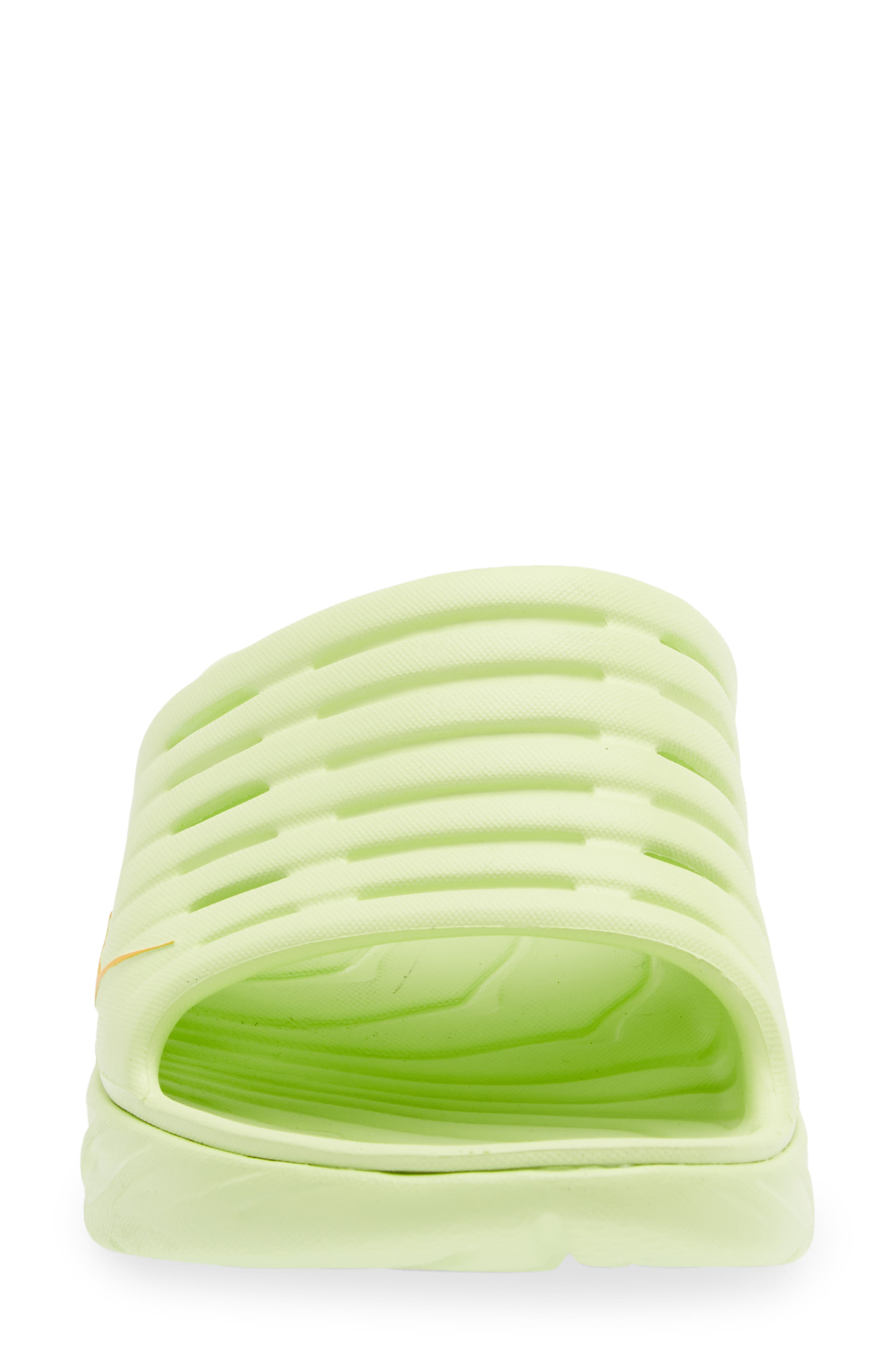 HOKA Gender Inclusive Ora Recovery Sport Slide, Alternate, color, Butterfly / Radiant Yellow