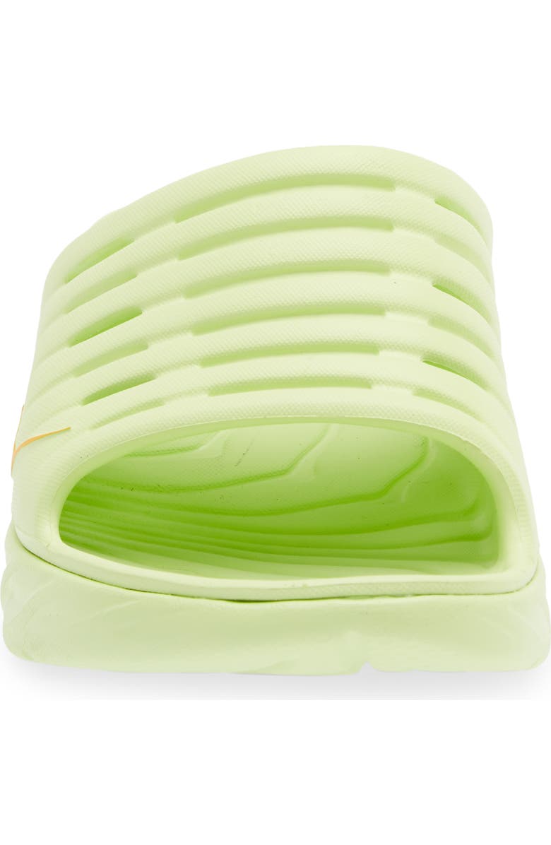 HOKA Gender Inclusive Ora Recovery Sport Slide, Alternate, color, Butterfly / Radiant Yellow