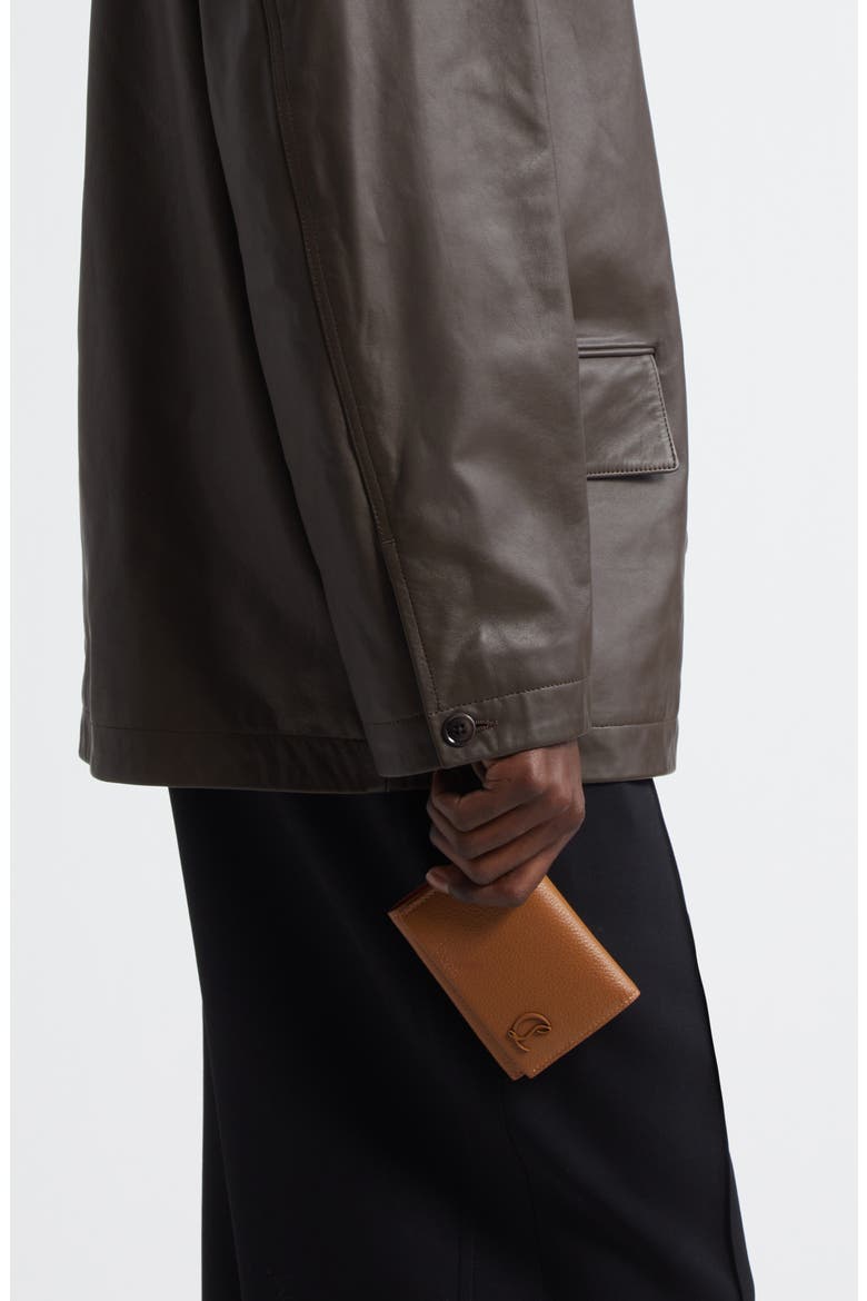 Mooncrest Compact Leather Trifold Wallet, Alternate, color, CUOIO
