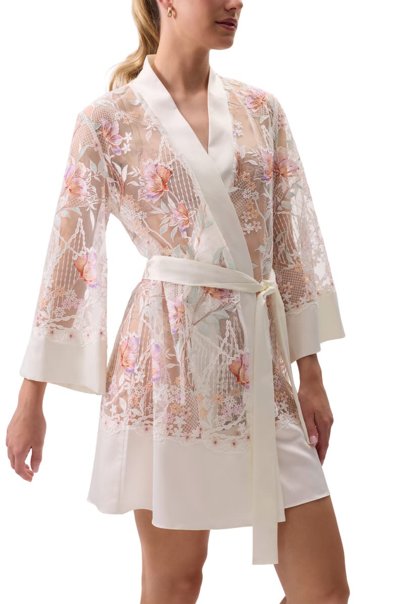 Rya Collection Dearest Sheer Robe, Alternate, color, Watercolor