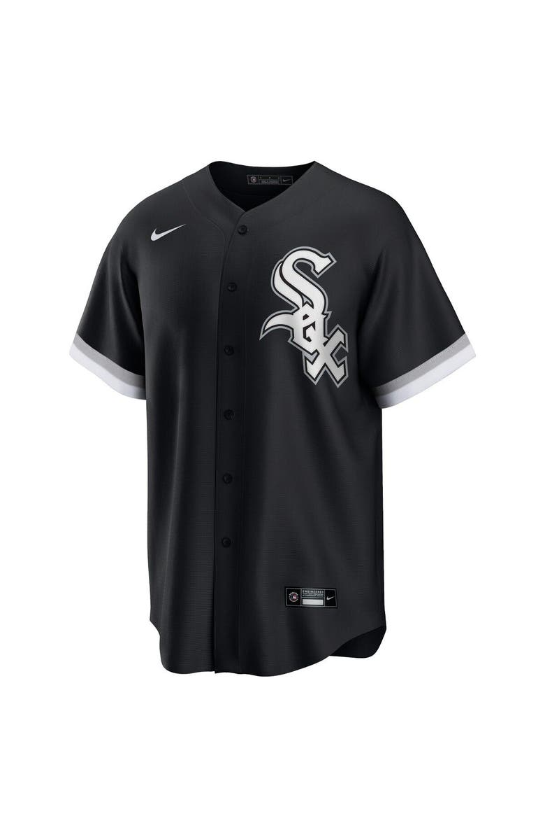 Nike Men's Nike Eloy Jimenez Black Chicago White Sox Alternate Replica Player Name Jersey, Alternate, color,