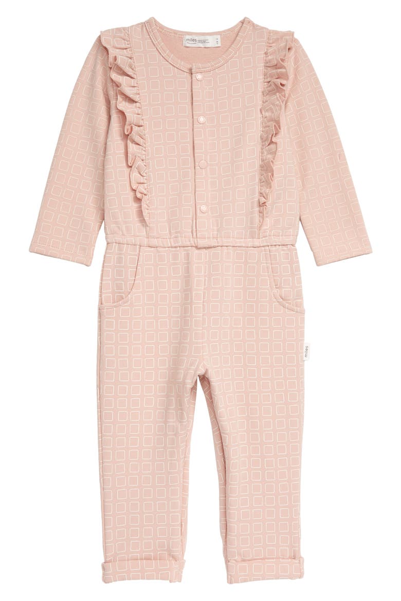 miles Ruffle Romper, Main, color, LIGHT PINK