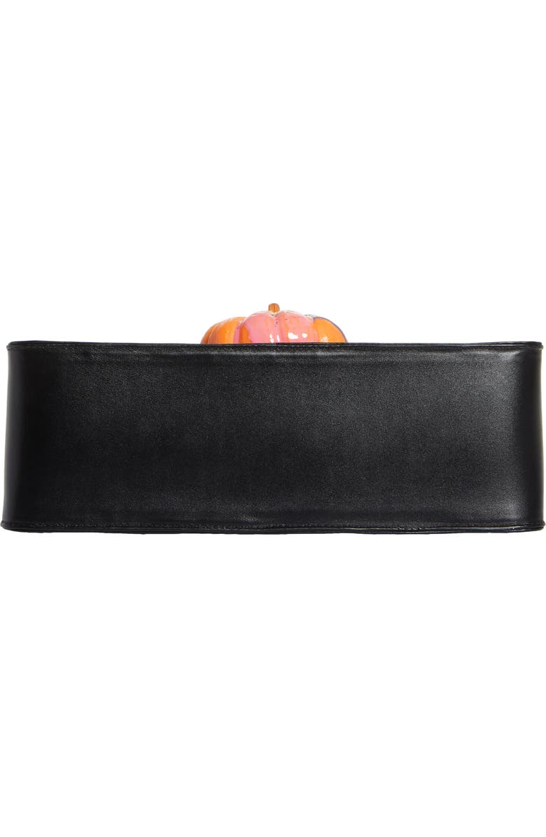 Puppets and Puppets Pumpkin Detail Leather Handbag, Alternate, color,
