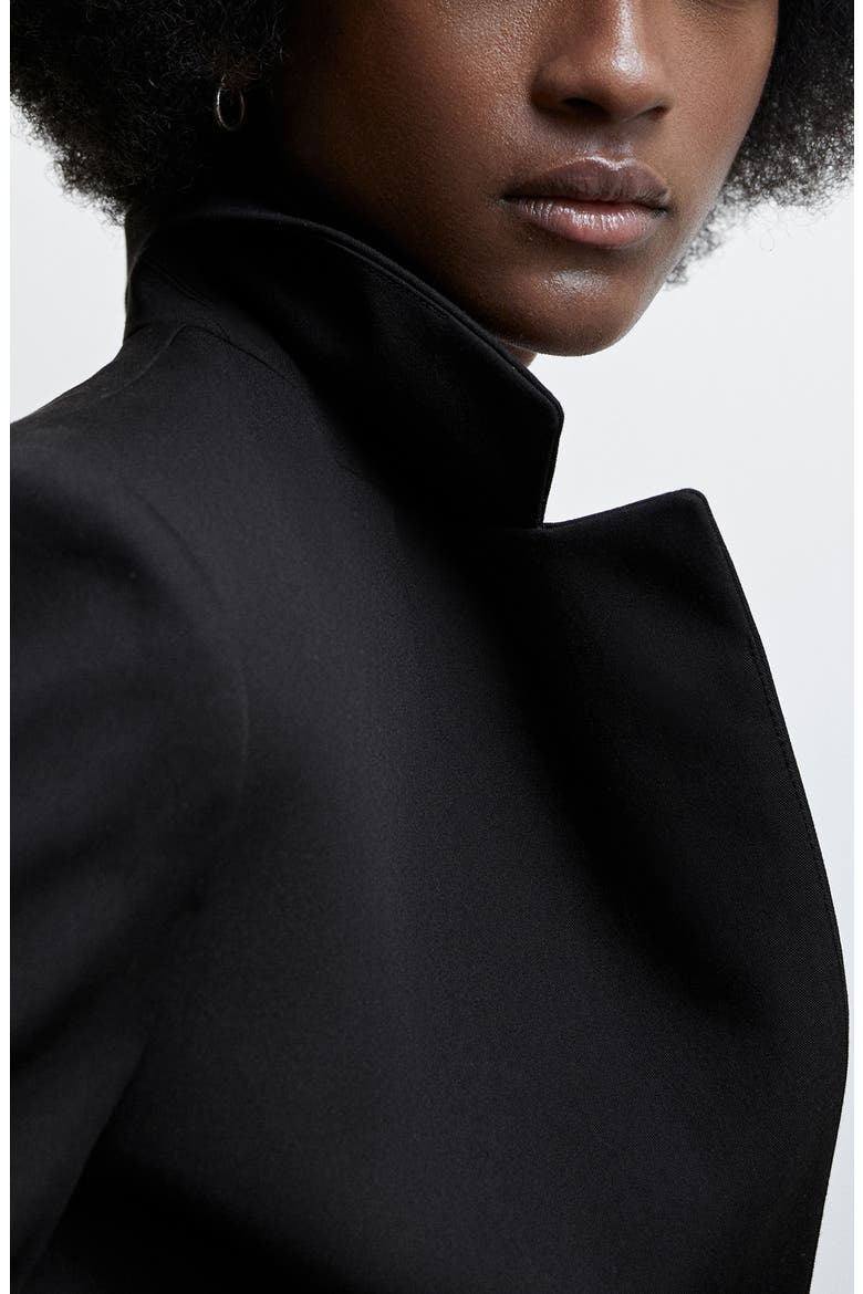 One-Button Blazer, Alternate, color, BLACK