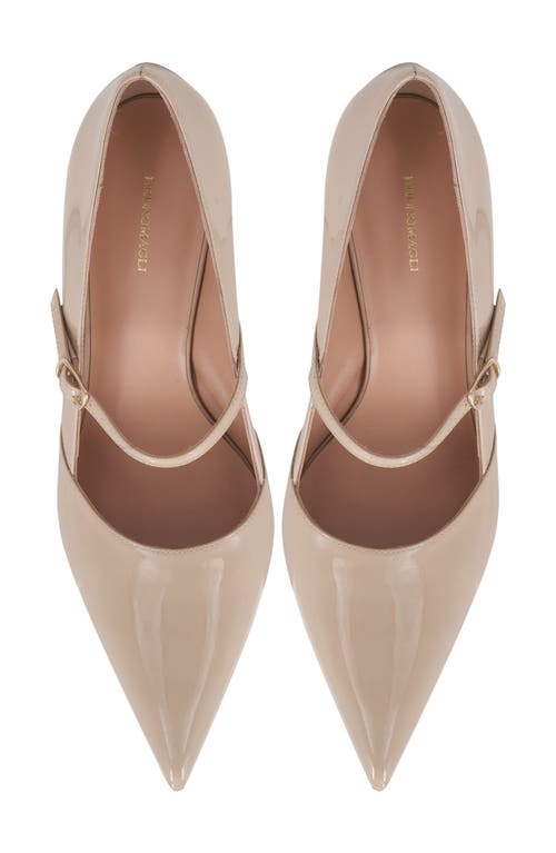 Bruno Magli Prima Mary Jane Pump In Sand Patent