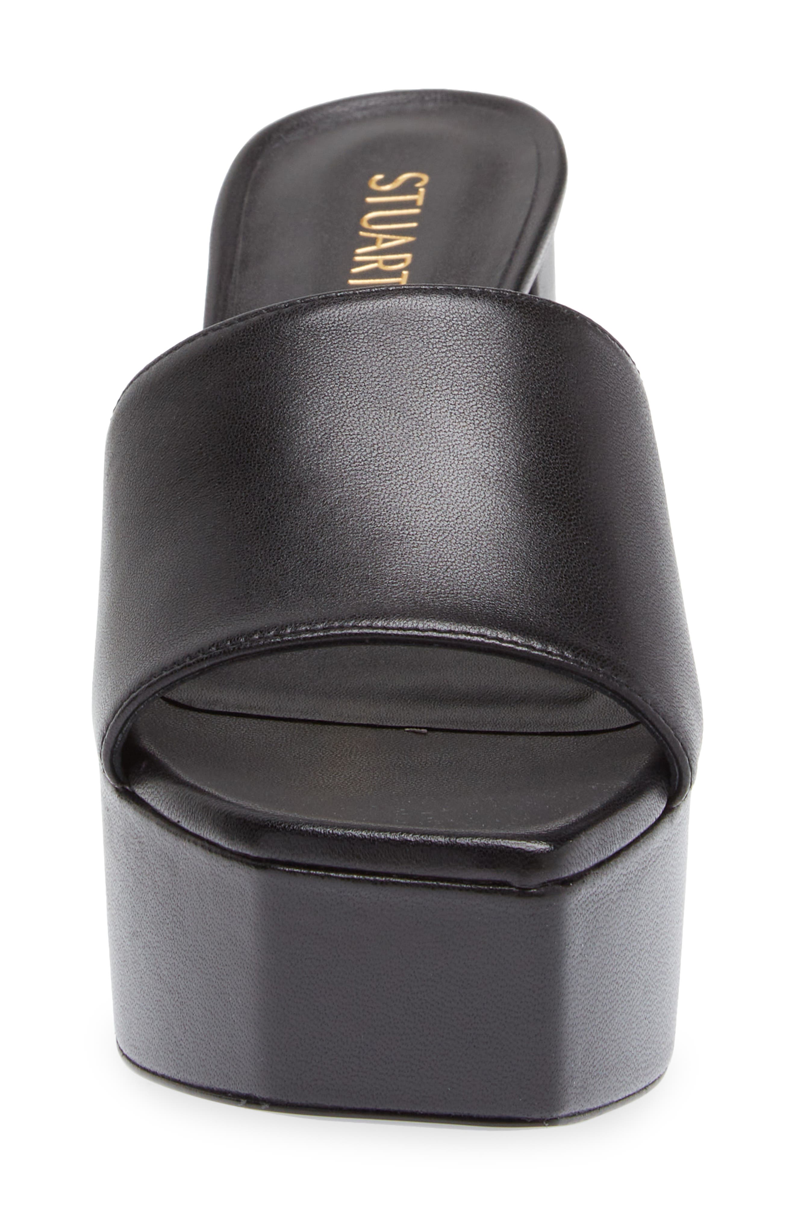 Stuart Weitzman Squarehigh Platform 95 Slide Sandal, Alternate, color, 