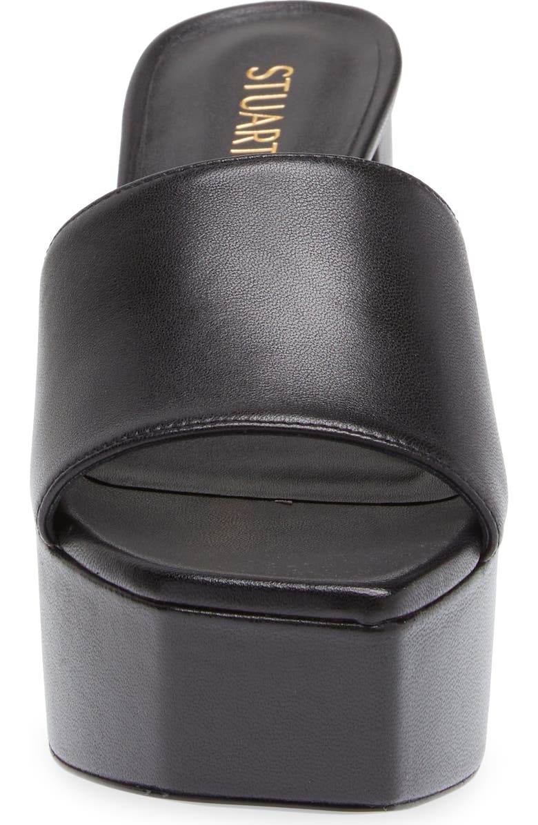 Stuart Weitzman Squarehigh Platform 95 Slide Sandal, Alternate, color,