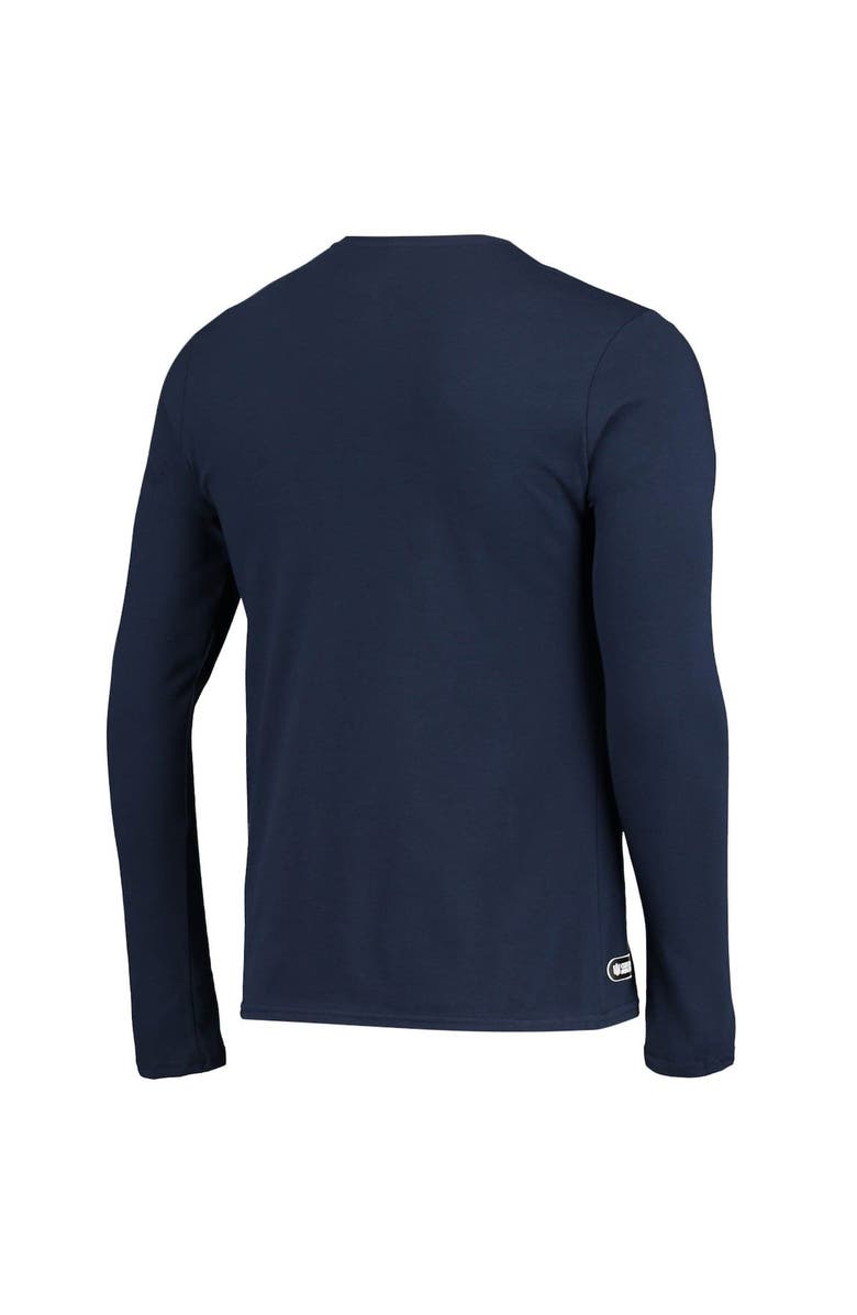 New Era Men's New Era College Navy Seattle Seahawks Combine Authentic Split Line Long Sleeve T-Shirt, Alternate, color,